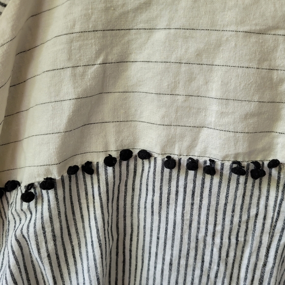 Zara Basic Tunic Top Linen Blend Size Small - Picture 8 of 11